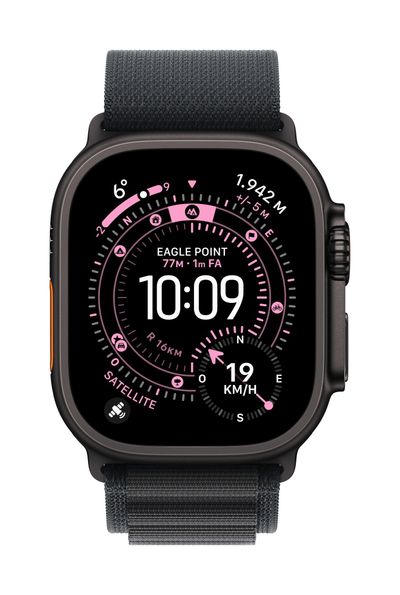 Apple MG9G4ZM/A Smart Wearable Accessories Band Black Titanium, Polyester, Spandex