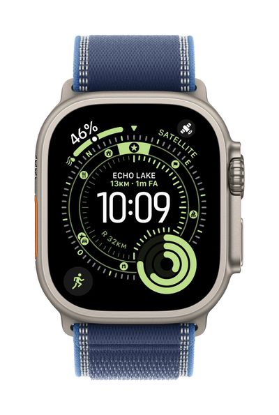 Apple MG9R4ZM/A Smart Wearable Accessories Band Blue Titanium, Polyester, Spandex, Nylon