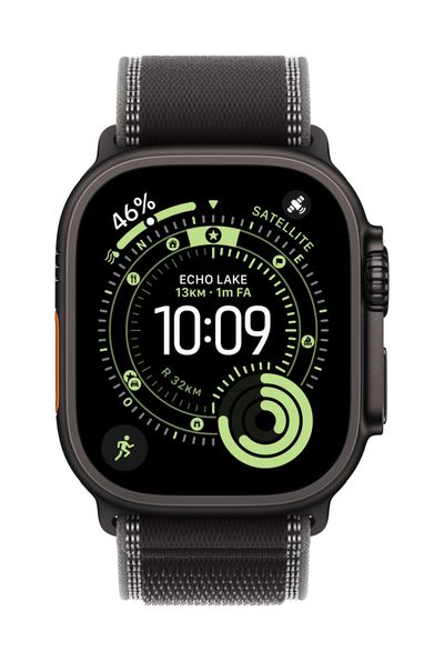 Apple MG9T4ZM/A Smart Wearable Accessories Band Black Titanium, Polyester, Spandex, Nylon