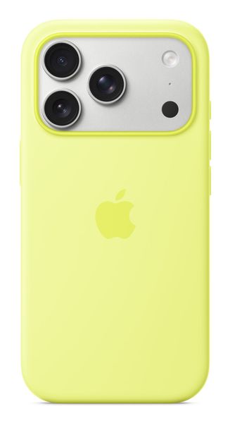 Apple iPhone 17 Pro Silicone Case with MagSafe – Neon Yellow
