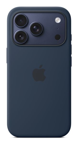 APPLE iPhone 17 Pro Silicone Case with MagSafe - Midnight, Blue