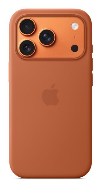 Apple iPhone 17 Pro Silicone Case with MagSafe – Orange