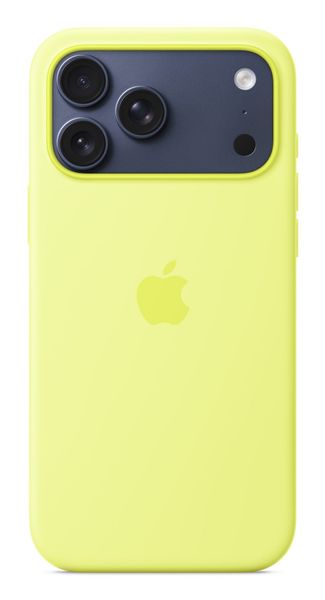 Apple iPhone 17 Pro Max Silicone Case with MagSafe – Neon Yellow