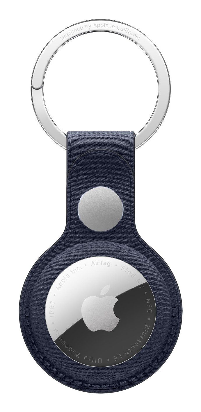 Apple AirTag FineWoven Key Ring – Navy - Image 1