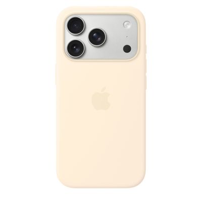 Apple iPhone 17 Pro Silicone Case with MagSafe – Vanilla
