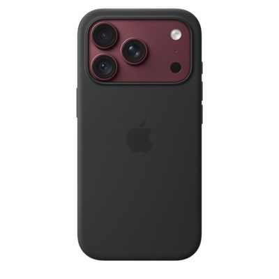 Apple iPhone 18 Pro Silicone Case with MagSafe - Black, Black - Thumbnail 2