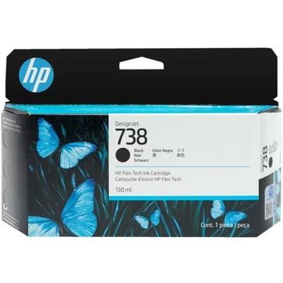 HP 498N4A/738 Ink cartridge black 130ml for HP DesignJet T 850