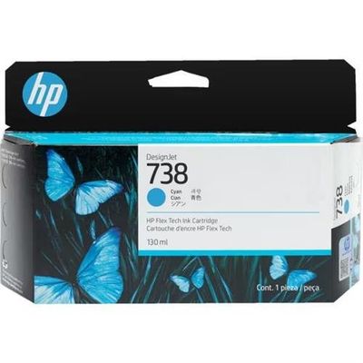 HP 498N5A/738 Ink cartridge cyan 130ml for HP DesignJet T 850