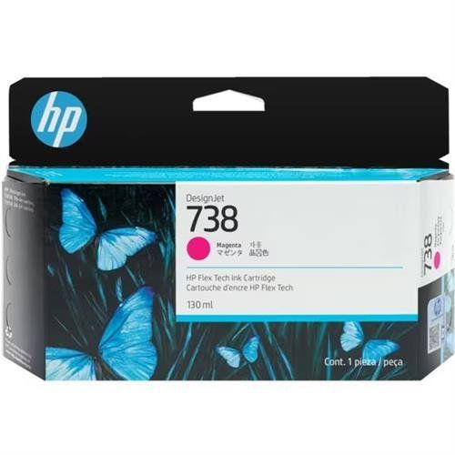 HP 498N6A/738 Ink cartridge magenta 130ml for HP DesignJet T 850 - Image 1