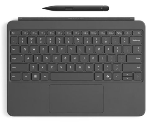 MICROSOFT Surface Pro Typecover & Surface Slim Pen 2 Bundle - Alcantara Platinum, Silver/Grey