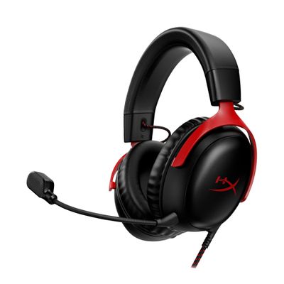 HYPERX Cloud III Gaming Headset - Black & Red, Black,Red