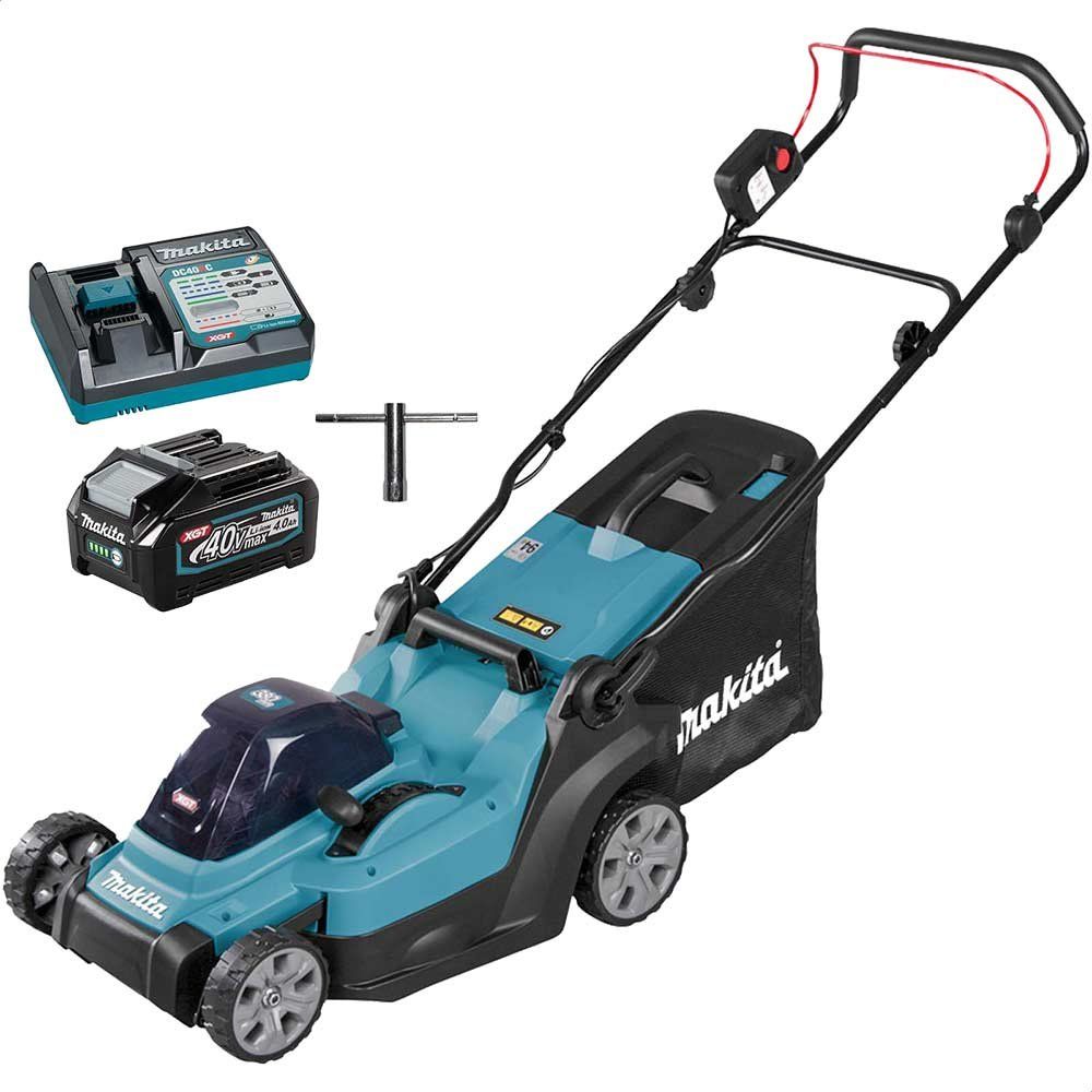Makita LM003G 40v Max XGT Cordless Lawnmower 380mm 1 x 4ah Li-ion Battery Charger - Image 1