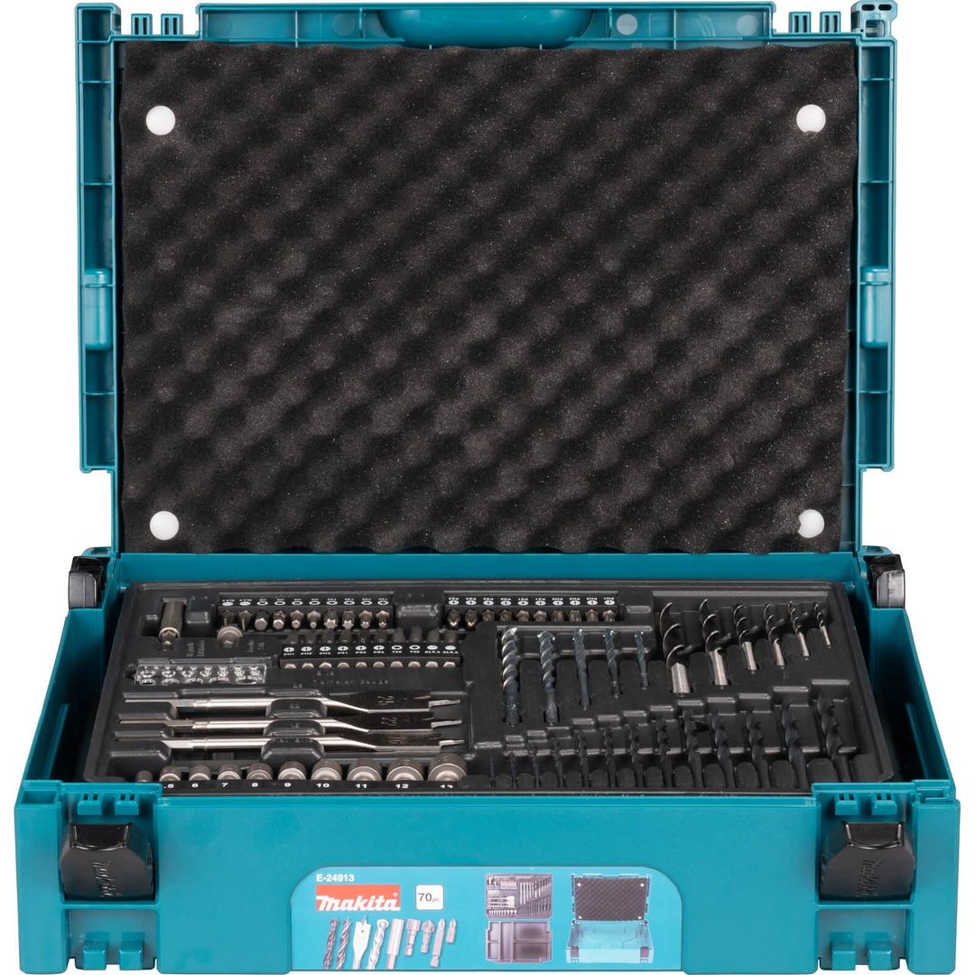 Makita 70 Piece Drill and Screwdriver Bit Set in Makpac Case - Image 1