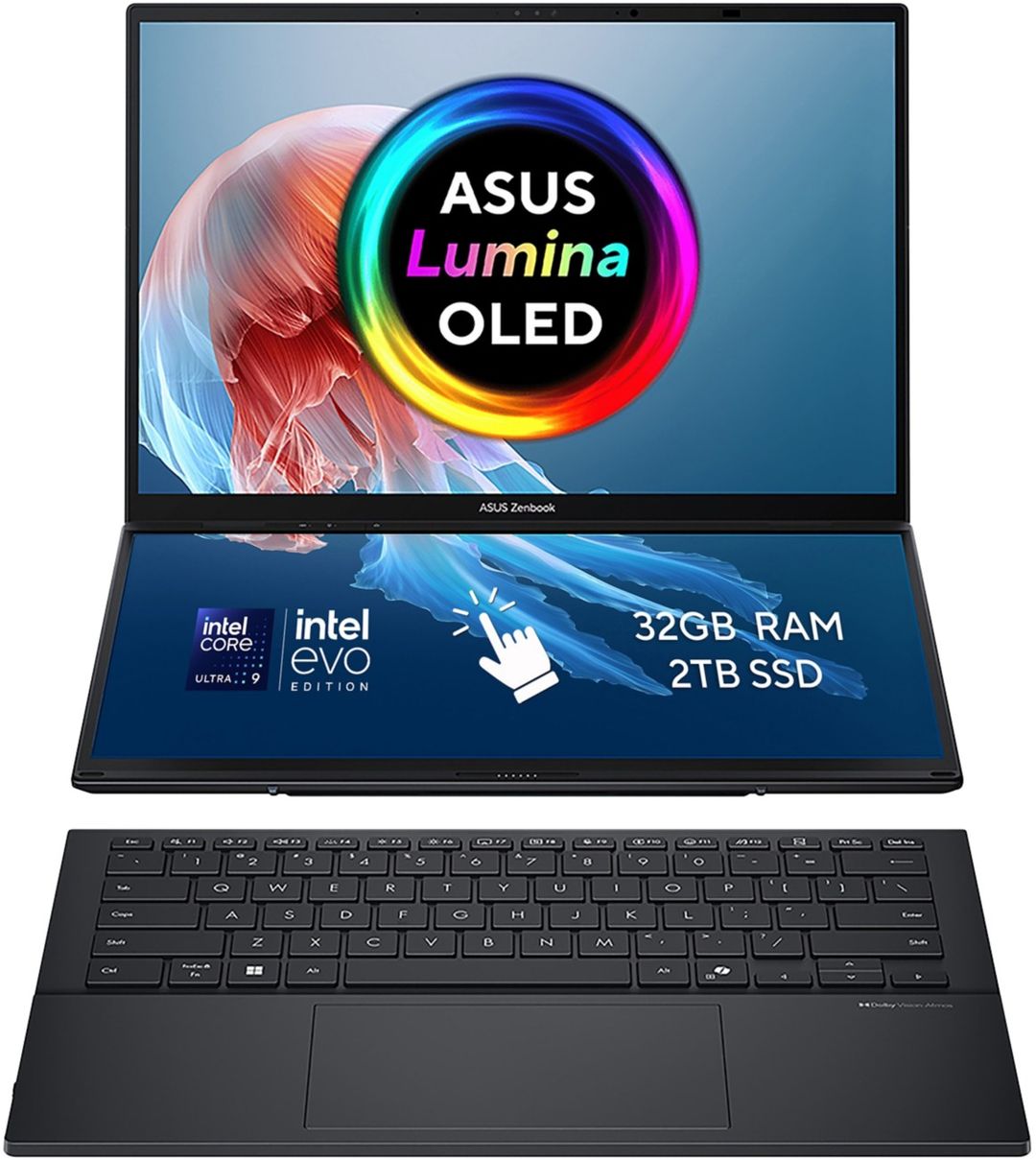 ASUS Zenbook Duo UX8406CA-PZ134W Intel Core Ultra 9 285H Hybrid (2-in- - Image 1