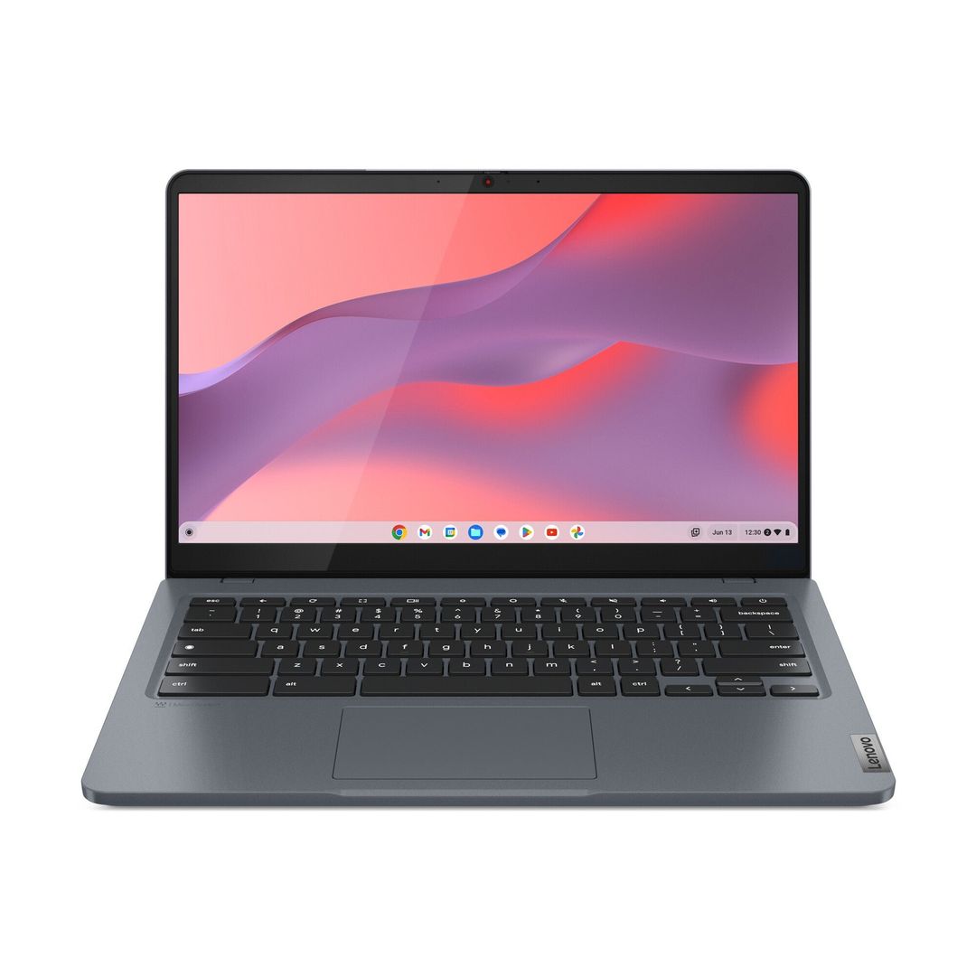 LENOVO IdeaPad Slim 3i 14" Chromebook Plus - Intel®Core i3, 256 GB eMMC, Grey, Silver/Grey - Image 1