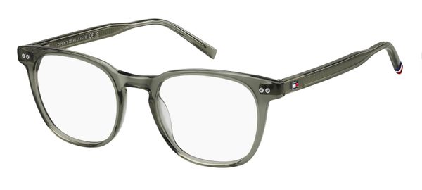 Tommy Hilfiger Mężczyzna Tommy Hilfiger TH 2187 1ED Oprawki optyczne Acetat Zielony Kwadratowy Normalna