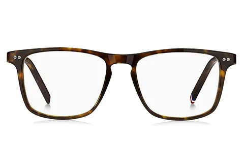 Tommy Hilfiger Mężczyzna Tommy Hilfiger TH 2189 086 Oprawki optyczne Acetat Hawana Kwadratowy Normalna - Thumbnail 2