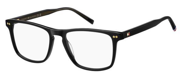 Tommy Hilfiger Mężczyzna Tommy Hilfiger TH 2189 807 Oprawki optyczne Acetat Czarny Kwadratowy Normalna