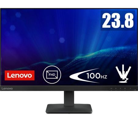 LENOVO L24-4e Full HD 23.8" IPS Monitor - Raven Black, Black - Thumbnail 2