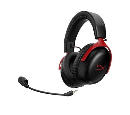 HYPERX Cloud III S Wireless Gaming Headset - Black & Red, Black