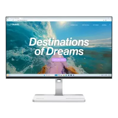 LENOVO L24D-4C Full HD 23.8" IPS Monitor - Grey, Silver/Grey - Thumbnail 4
