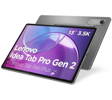 LENOVO Idea Tab Pro Gen 2 12.7" Tablet - 128 GB, Luna Grey, Silver/Grey