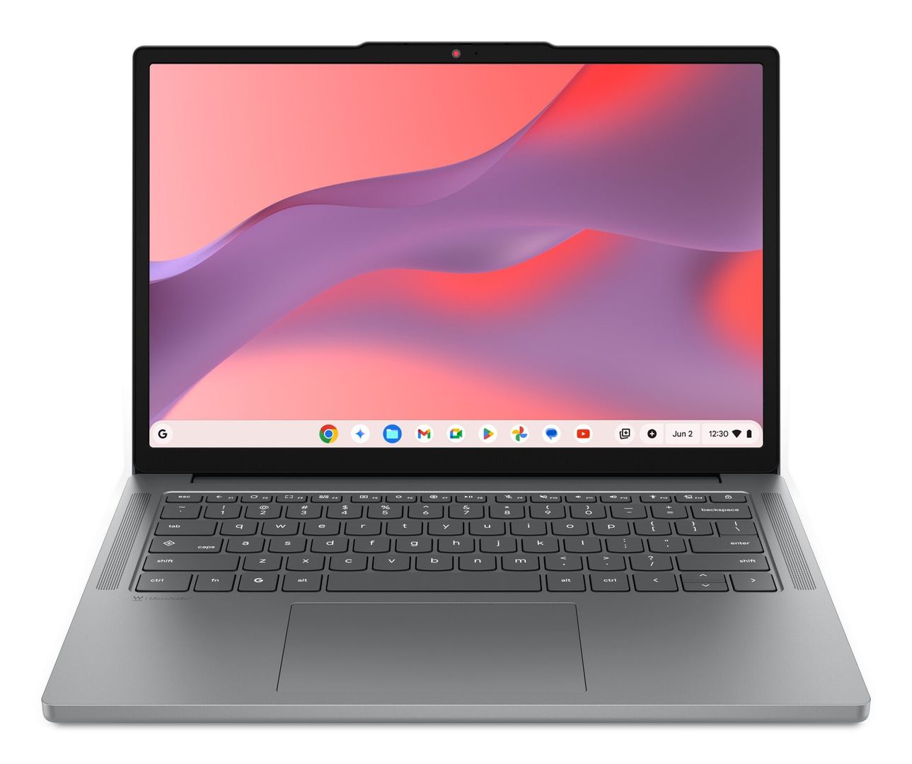 LENOVO 14M8911 14" Chromebook - MediaTek Kompanio 540, 128 GB UFS, Grey, Silver/Grey - Image 1