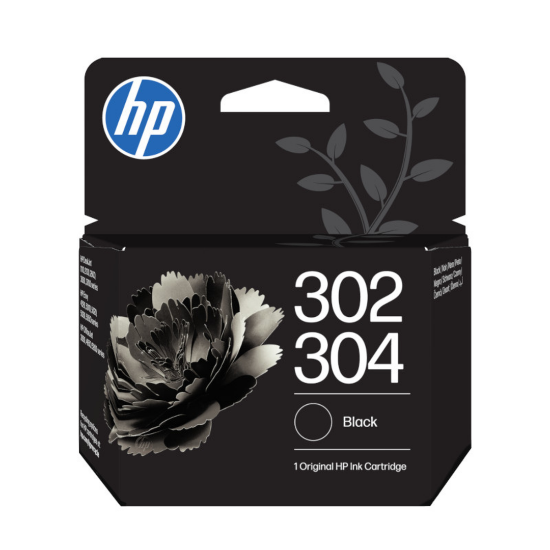 HP 302 / 304 Black Ink Cartridge - Black - Image 1
