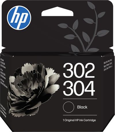HP 302 / 304 Black Ink Cartridge - Black - Thumbnail 2