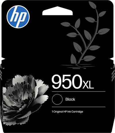 HP 950XL Original Black Ink Cartridge, Black - Thumbnail 2