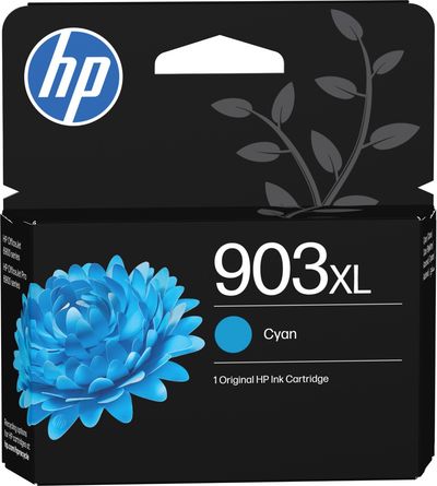 HP 903XL Original Cyan Ink Cartridge, Cyan - Thumbnail 2