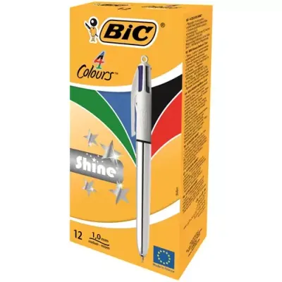 BIC 982873 ballpoint pen Black Blue Green Red Multifunction ballpoint pen 12 pc(s)