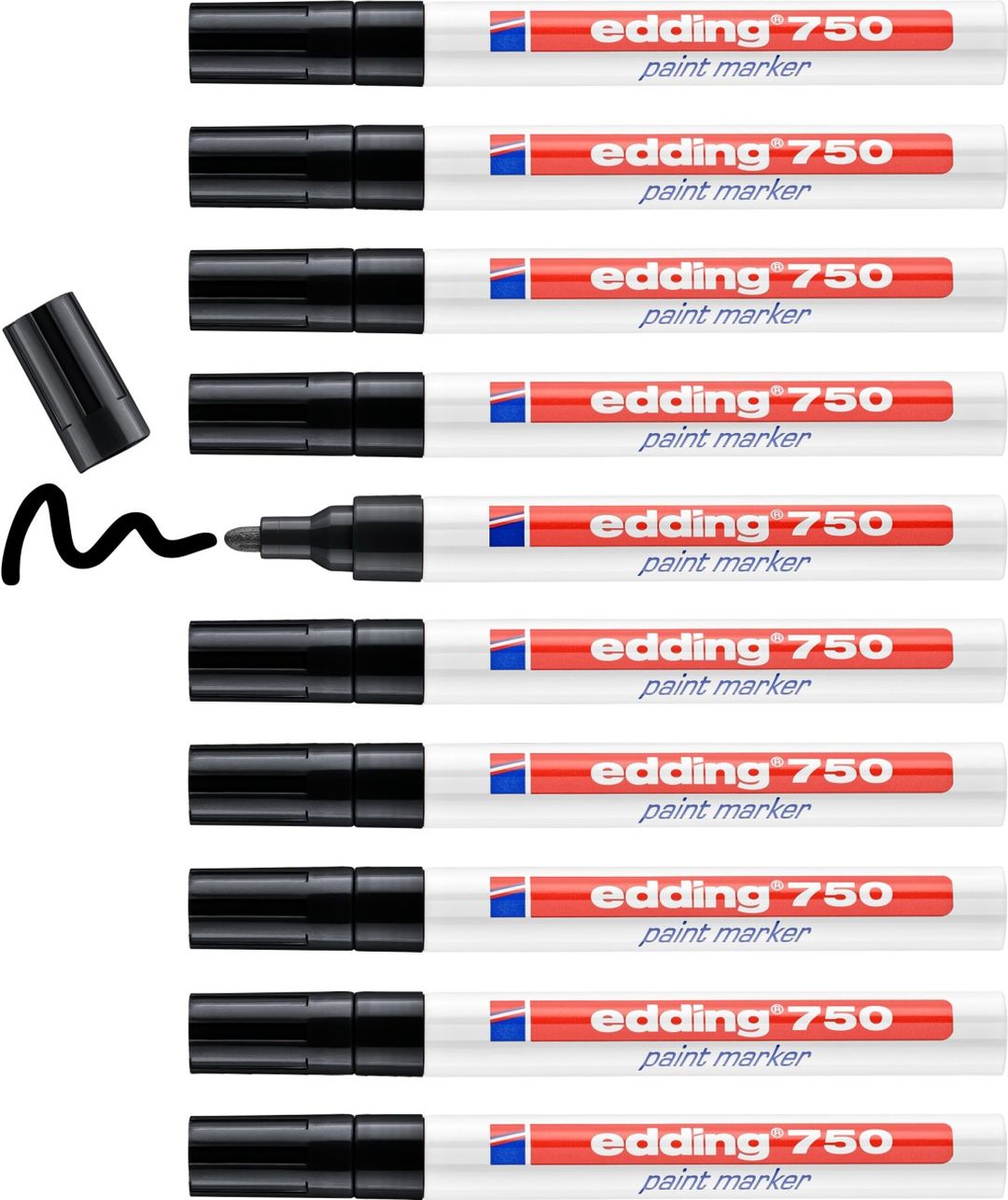 Edding 750 Black 10 pc(s) - Image 1