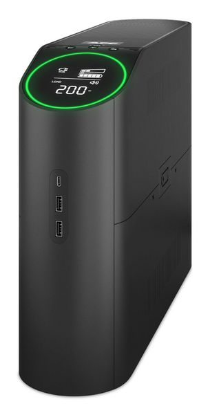 APC Back-UPS Pro Gaming - UPS - tower RGB lights - AC 230 V - 1320 Watt - 2200 VA - 1-phase - output connectors: 4 - black midnight