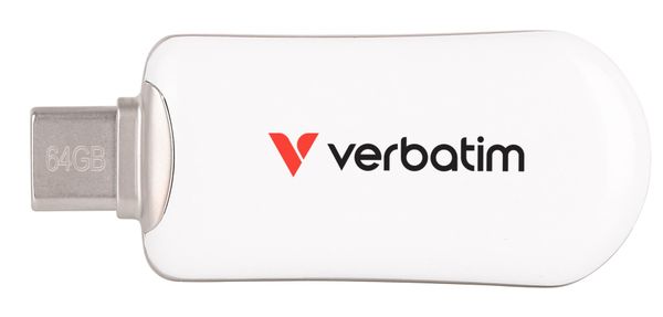 Verbatim Plectra USB-C Flash Drive White 64GB