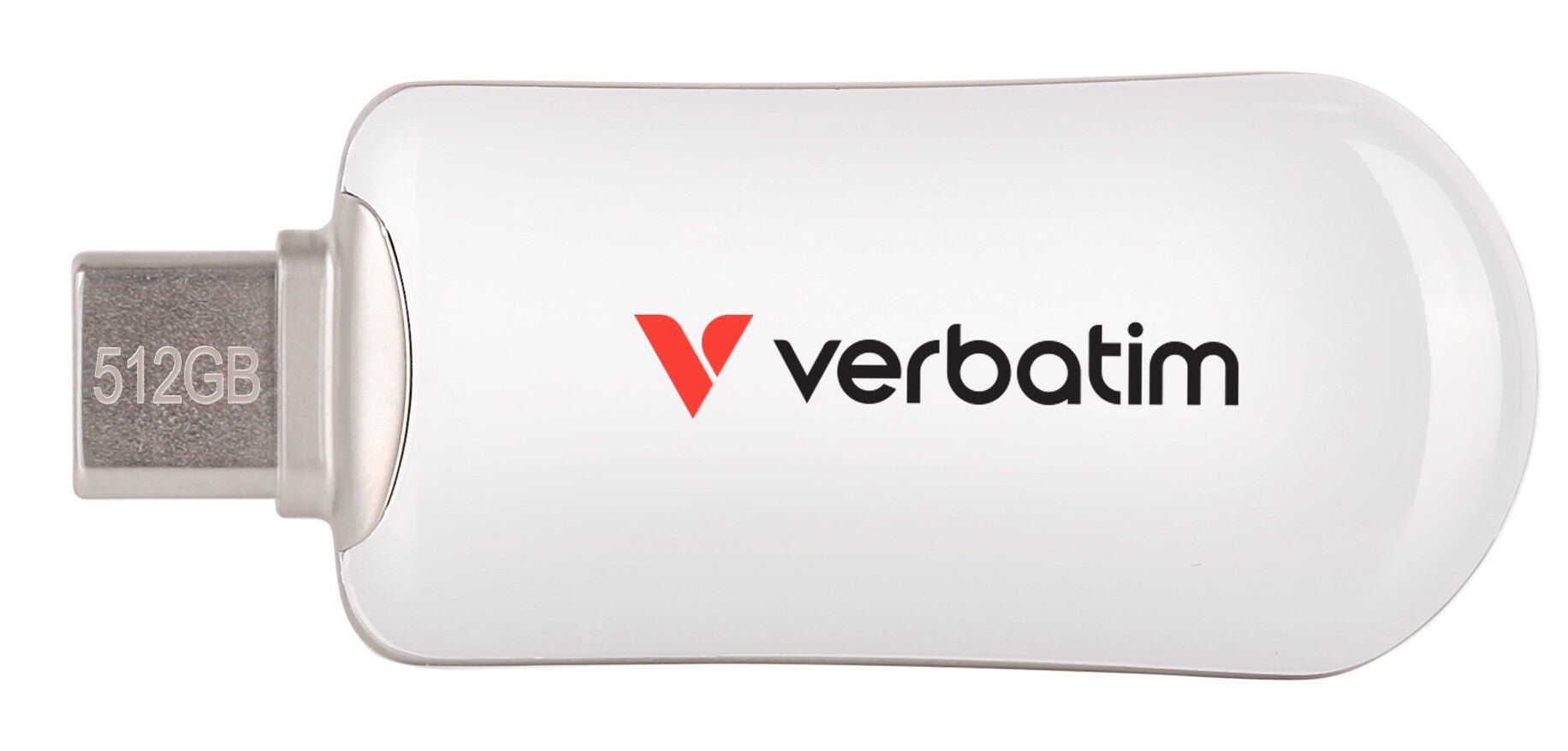 Verbatim Plectra USB-C Flash Drive White 512GB - Image 1