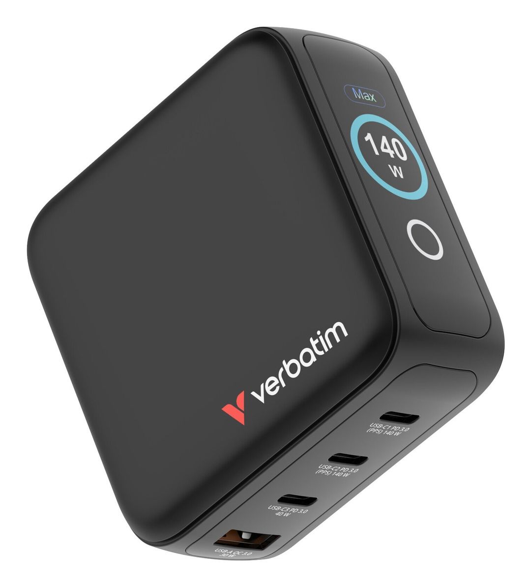 Verbatim Mini GAN Charger 140W w/ Displa - Image 1