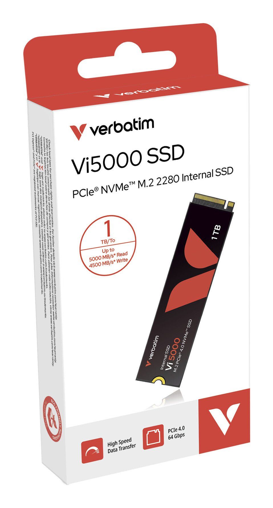 Verbatim Vi5000 PCIe NVMe M.2 SSD 1TB - Image 1