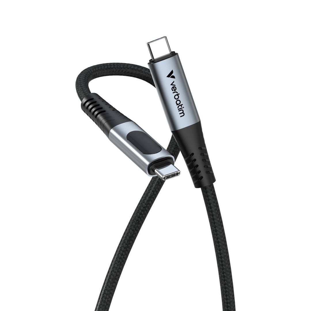 Verbatim Sync & Charge USB C to USB C 240W 40 Gbps Display 120 cm - Image 1