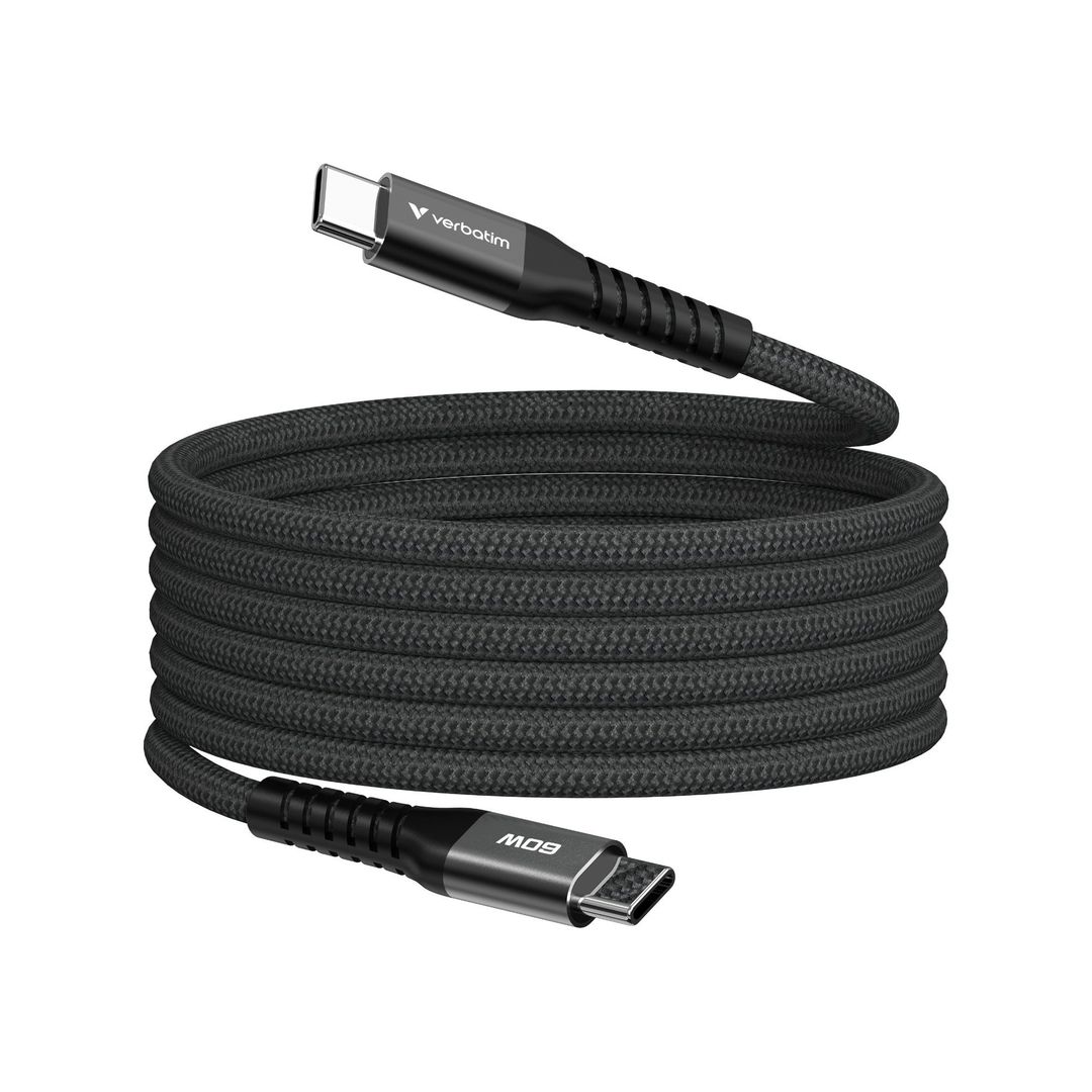 Verbatim Sync & Charge Magnetic Cable - 60W USB-C to USB-C 120 cm - Image 1