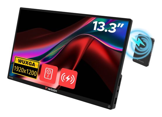 Verbatim Portable Touchscreen Monitor 13.3" WUXGA Resolution &