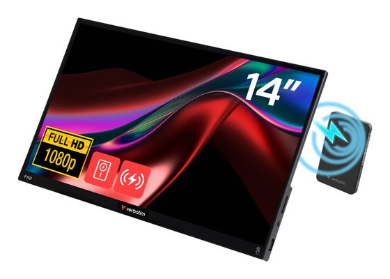 Verbatim Portable Touchscreen Monitor Light 14" Full HD 1080p &am