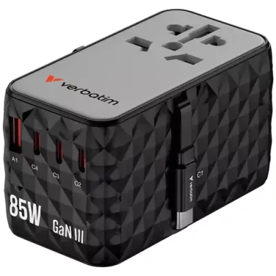 Verbatim Charge 'n' Travel Diamond 85W Retractable Cable CNT-02 - Thumbnail 3