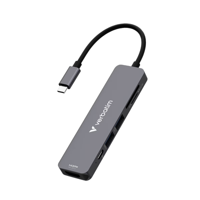 Verbatim USB-C Essentials Multiport Hub 6 ports: HDMI. USB-C PD. USB-A