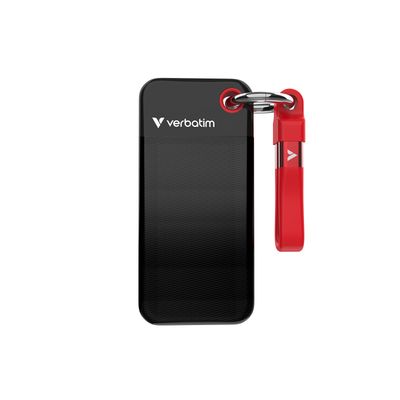 Verbatim Pocket SSD USB 3.2 Gen 2 2TB Black/Red - Thumbnail 2