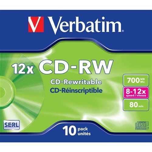 Verbatim CD-RW 12x 700 MB 10 pc(s) - Image 1