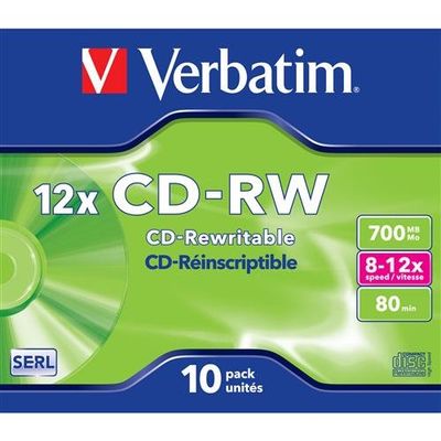 Verbatim CD-RW 12x 700 MB 10 pc(s)