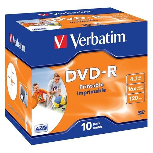 Verbatim 43521 blank DVD 4.7 GB DVD-R 10 pc(s) - Image 1