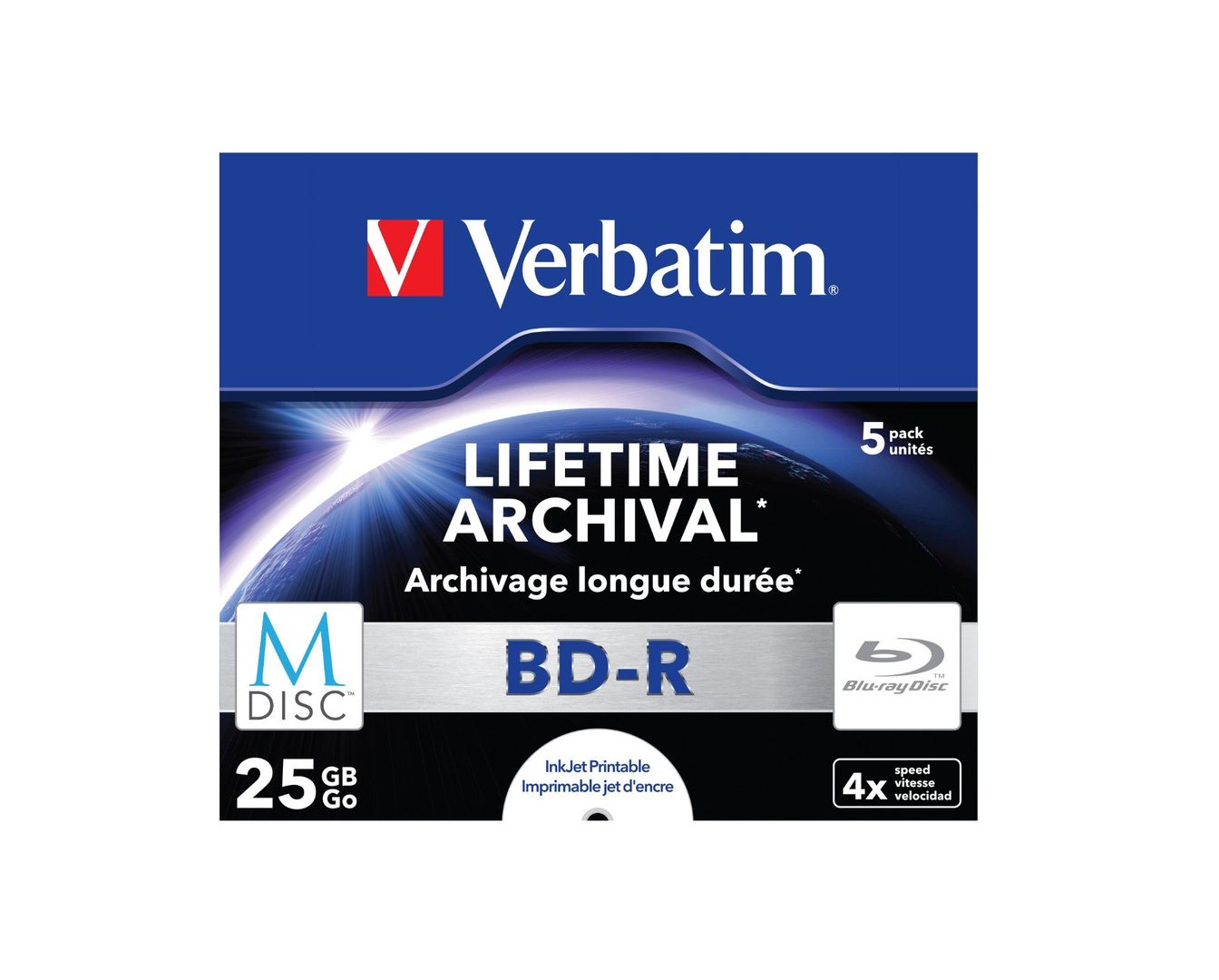 Verbatim M-Disc 4x BD-R 25 GB 5 pc(s) - Image 1