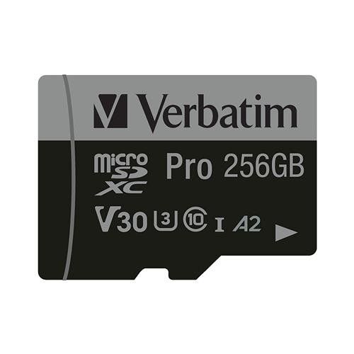 Verbatim Pro U3 256GB Micro SDXC Card - Image 1